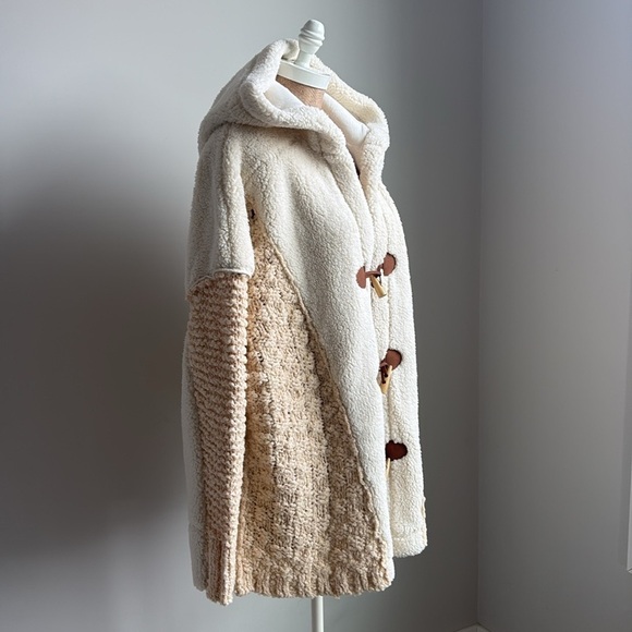 FREE PEOPLE Stormy Sherpa Cardi SMALL New! - Picture 5 of 11